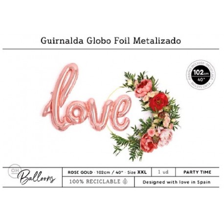 GLOBO POLIAMIDA PALABRA LOVE