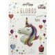 GLOBO FOIL UNICORNIO OJO CERRADO