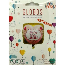 GLOBO FOIL "FELIZ DÍA MAMÁ" CUADRADO