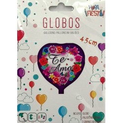 GLOBO FOIL "TE AMO" CORAZÓN