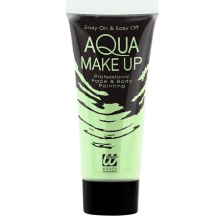 MAQUILLAJE  AL AGUA QUE BRILLA EN LA OSCURIDAD