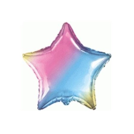 GLOBO FOIL ESTRELLA MULTICOLOR