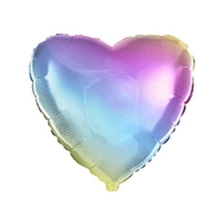 GLOBO FOIL CORAZÓN MULTICOLOR