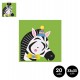 SERVILLETAS DOBLE CAPA ZEBRA