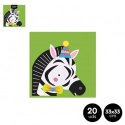 SERVILLETAS DOBLE CAPA ZEBRA