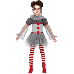 DISFRAZ BAD CLOWN NIÑA