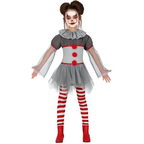 DISFRAZ BAD CLOWN NIÑA