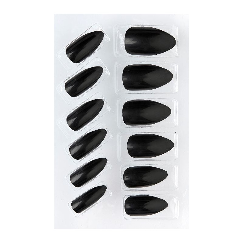 UÑAS NEGRAS AUTOADHESIVAS