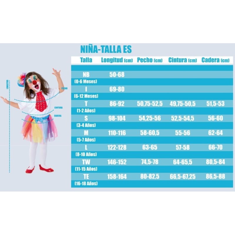 DISFRAZ DE PRINCESA AZUL INFANTIL