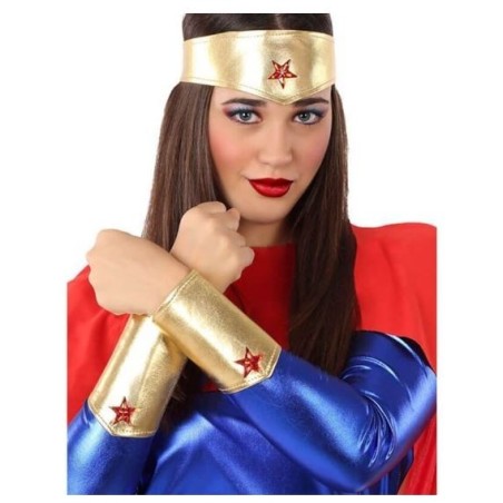 TIARA Y BRAZALETE SUPERHEROÍNA