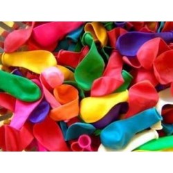 GLOBOS LÁTEX COLORES  14,40 CM 100 UND