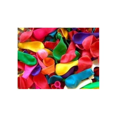 GLOBOS LÁTEX COLORES  14,40 CM 100 UND