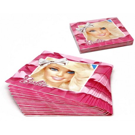 SERVILLETAS DE PAPEL BARBIE 33 X 33