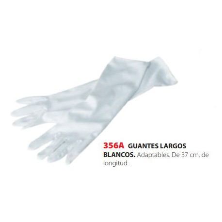 GUANTES LARGOS BLANCOS