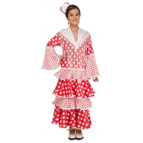 DISFRAZ DE FLAMENCA ROJO INFANTIL