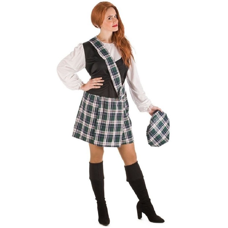 DISFRAZ DE ESCOCESA MUJER 