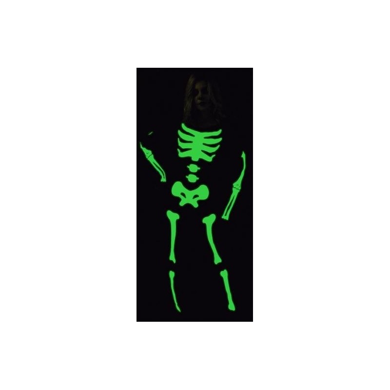 DISFRAZ DE ESQUELETO GLOW MUJER