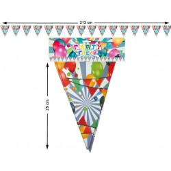 BANDERÍN DE PAPEL GLOBOS