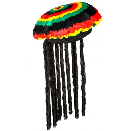 GORRO RASTAFARI CON RASTAS