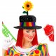 SOMBRERO DE PAYASO CON PELO Y GIRASOL