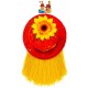 SOMBRERO DE PAYASO CON PELO Y GIRASOL