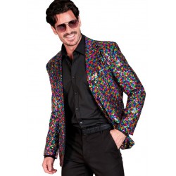 CHAQUETA DE LENTEJUELAS MULTICOLOR HOMBRE