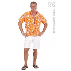 CAMISA HAWAIANA NARANJA