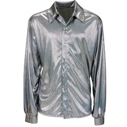 CAMISA DISCO AÑOS 70 HOLOGRÁFICA  2