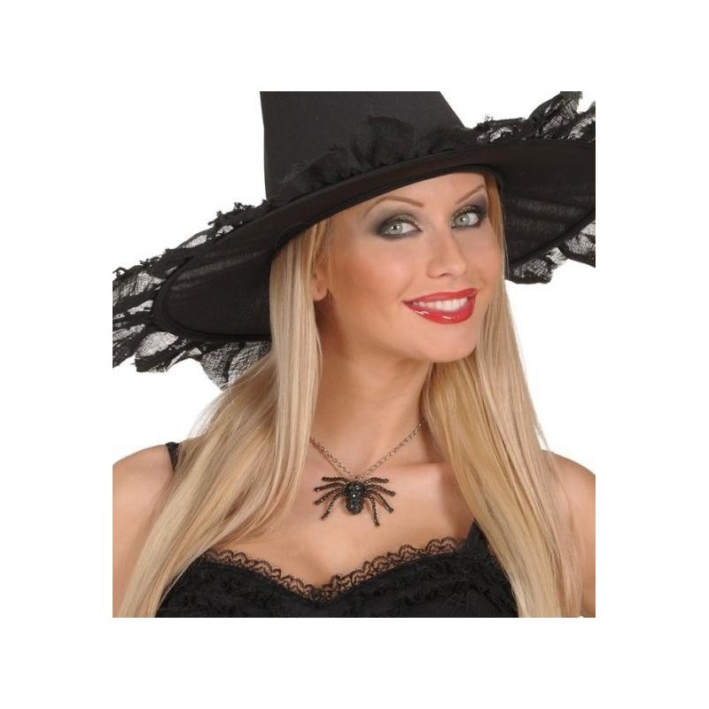 COLLAR ARAÑA NEGRA                                