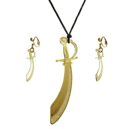 COLLAR Y PENDIENTES ESPADA                        