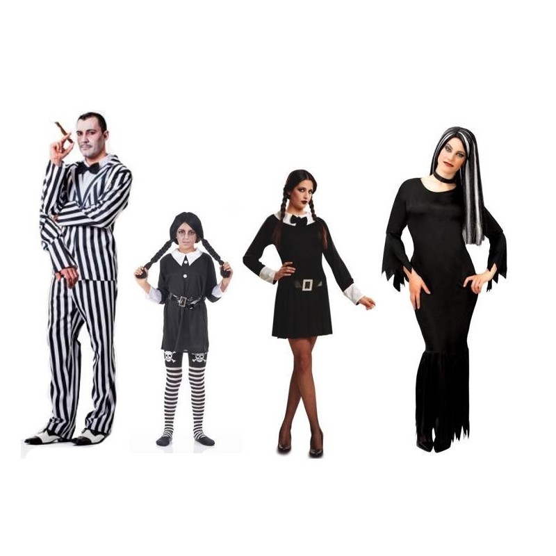 DISFRAZ DE MORTICIA ADDAMS MUJER