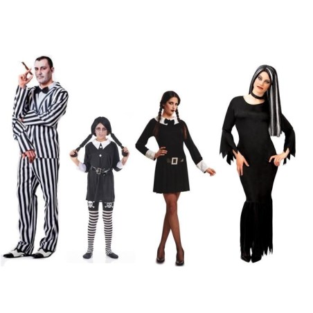 DISFRAZ DE MORTICIA ADDAMS MUJER