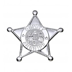 ESTRELLA SHERIFF PLATEADA