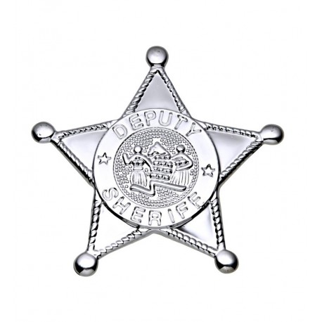 ESTRELLA SHERIFF PLATEADA