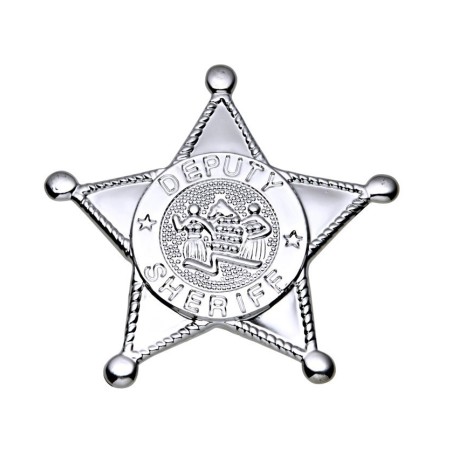 ESTRELLA SHERIFF PLATEADA