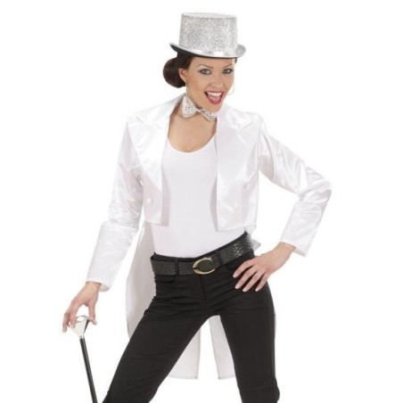FRAC MUJER DE RASO BLANCO                    