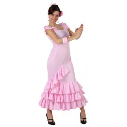 DISFRAZ DE FLAMENCA ROSA 