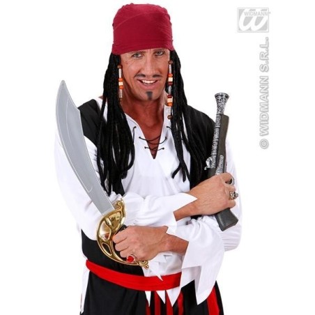 PAÑUELO PIRATA CON RASTAS                         