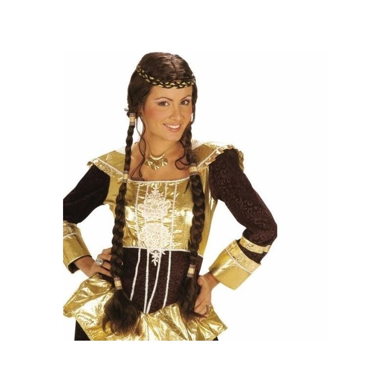 PELUCA CON TRENZAS MEDIEVAL JULIETA