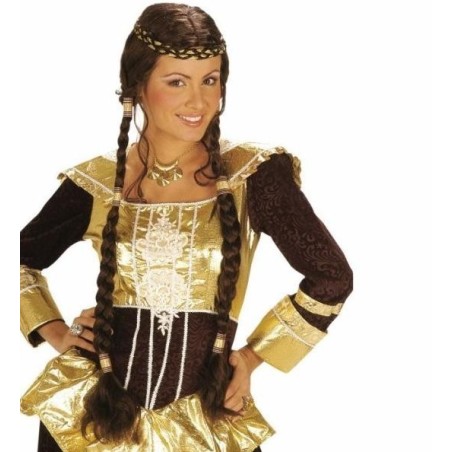 PELUCA CON TRENZAS MEDIEVAL JULIETA