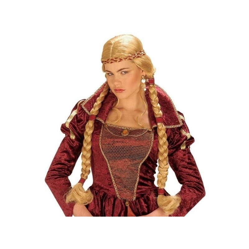 PELUCA CON TRENZAS MEDIEVAL JULIETA
