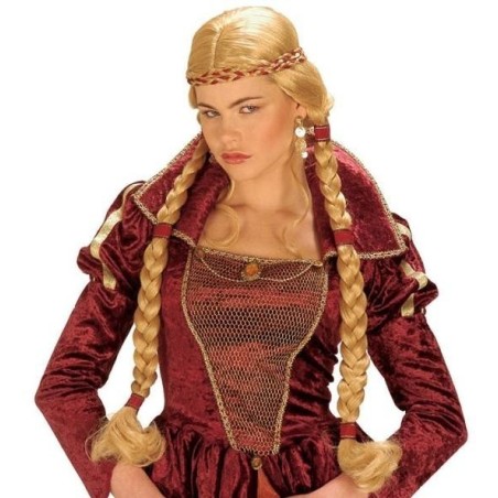 PELUCA CON TRENZAS MEDIEVAL JULIETA