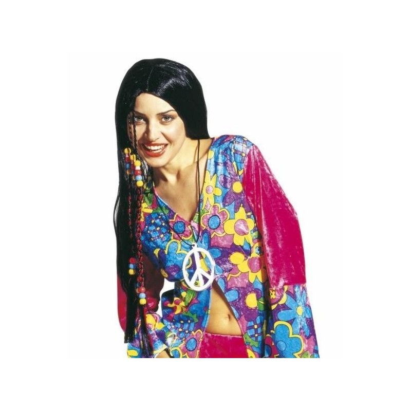 PELUCA HIPPIE CON TRENZA
