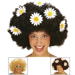 PELUCA AFRO CON MARGARITAS 2