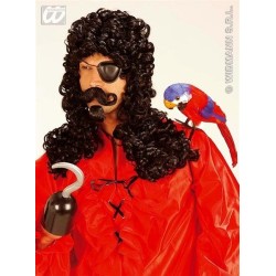 PELUCA PIRATA CON BIGOTE Y PERILLA