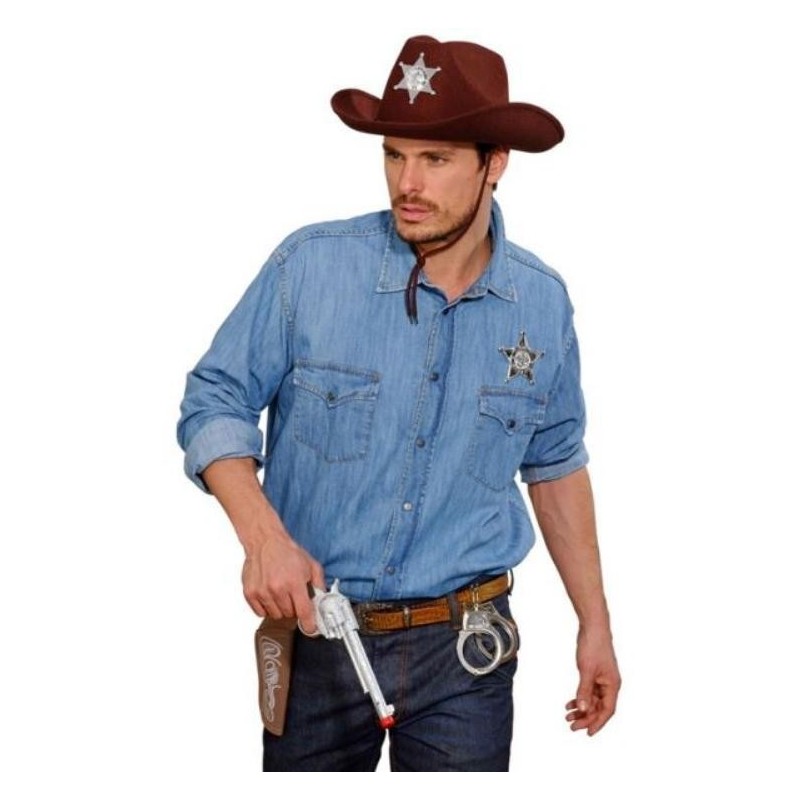 PISTOLA VAQUERO CON FUNDA Y CINTURÓN