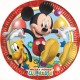 PLATOS MICKEY 23CM PARA CUMPLEAÑOS