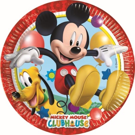 PLATOS MICKEY 23CM  PARA CUMPLEAÑOS