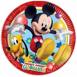 PLATOS MICKEY 20CM PARA CUMPLEAÑOS