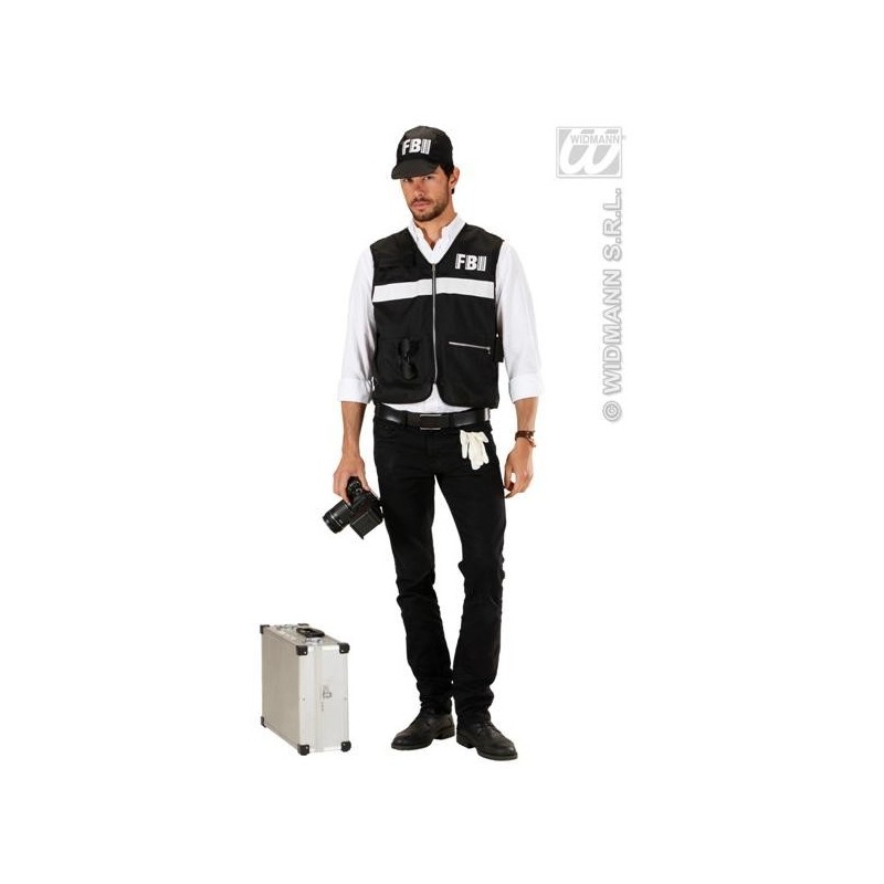 DISFRAZ DE FBI ESCENA DEL CRIMEN ADULTO